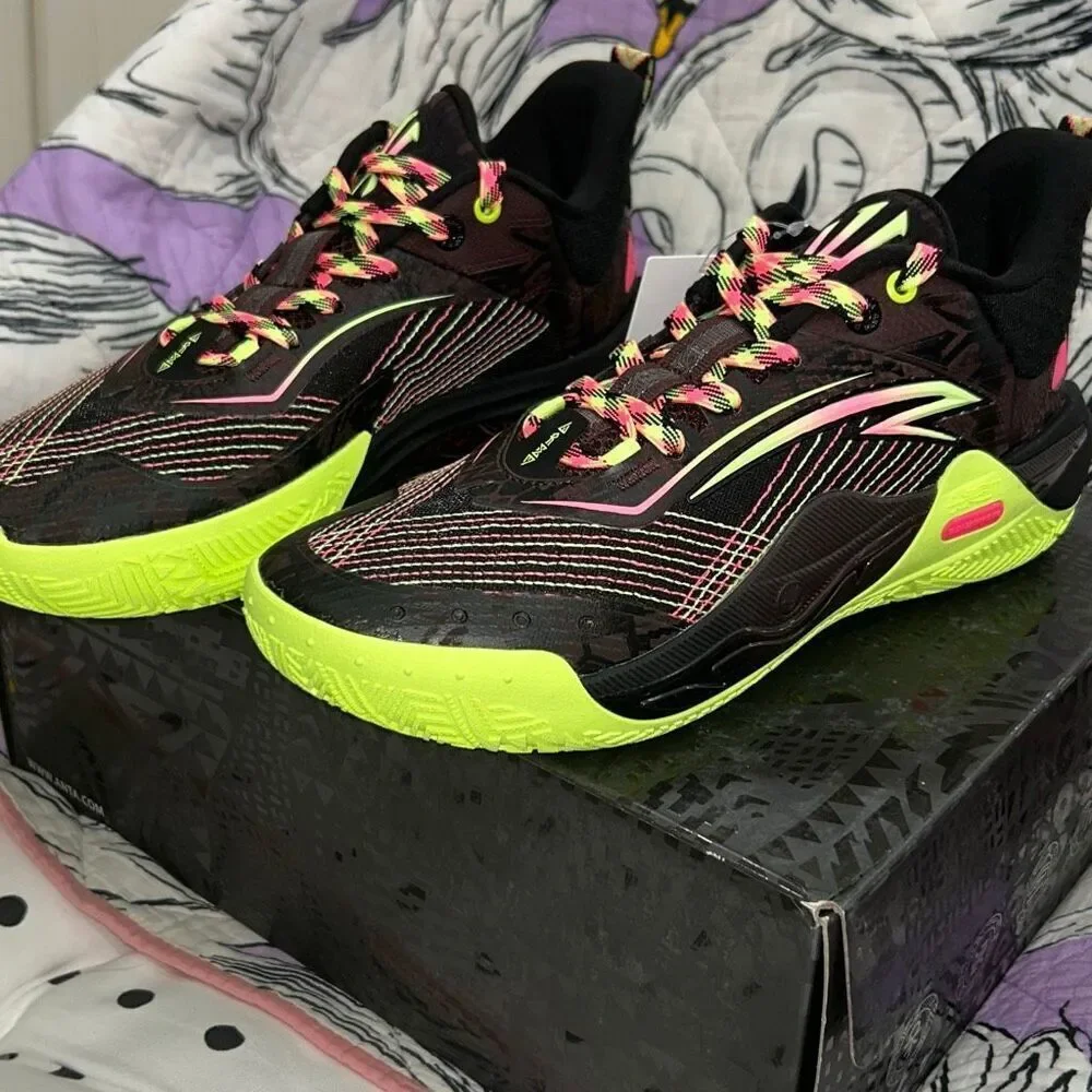 ANTA Men's Kyrie Irving Kai 1 Speed Basketball Shoes, Afro Futurism, 8.5